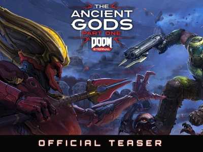 Doom Eternal Ancients Gods part 1 expansion DLC teaser trailer Gamescom Opening Night Live Geoff Keighley id Software Bethesda