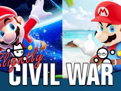 Super Mario Galaxy vs. Super Mario Sunshine Slightly Civil War Yahtzee Croshaw Jack Packard Nintendo games Nintendo Switch Super Mario 3D All-Stars