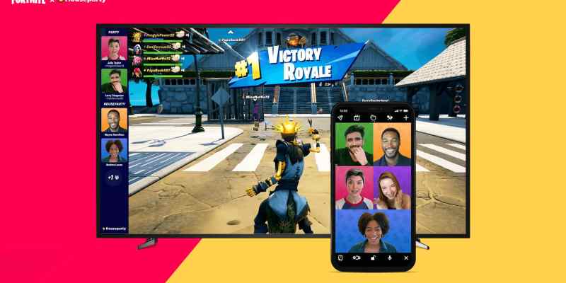 Fortnite, video chat, Houseparty, Epic Games, PlayStation 5, PS5, battle royale