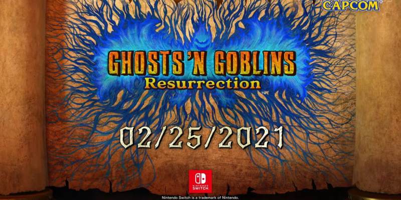 Ghost n Goblins Resurrection Nintendo Switch Capcom February release date Ghosts 'n Goblins Resurrection