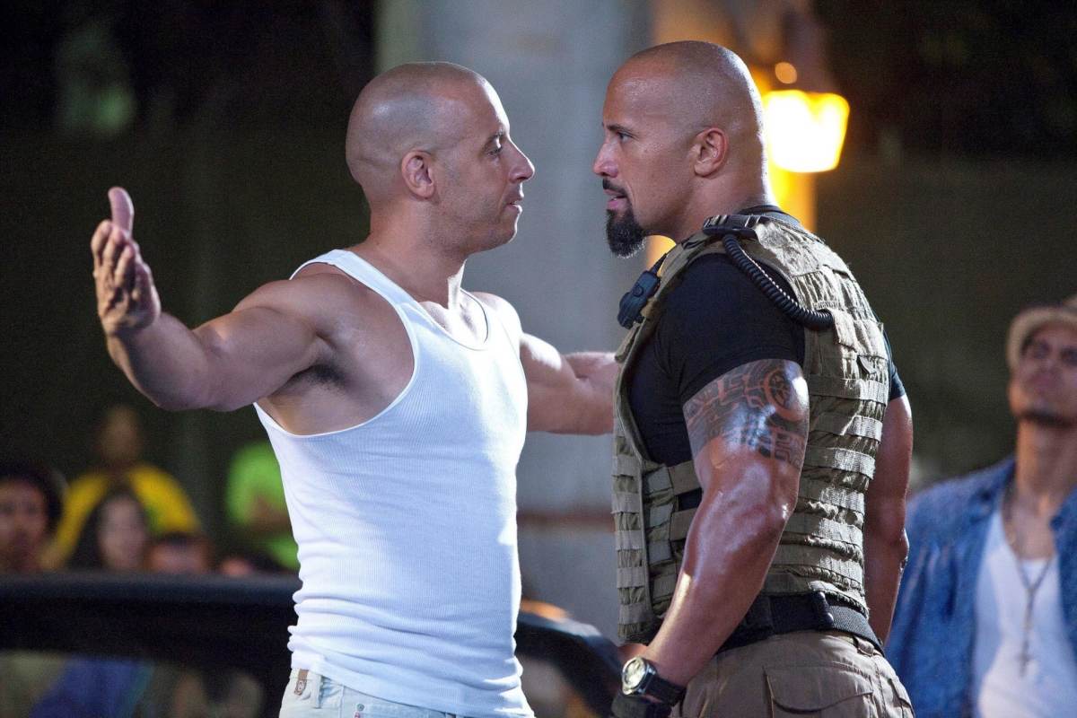 Fast Five exists at center of Fast & Furious franchise, in-between grounded human entries and insane action blockbuster physics-breaking spectacle