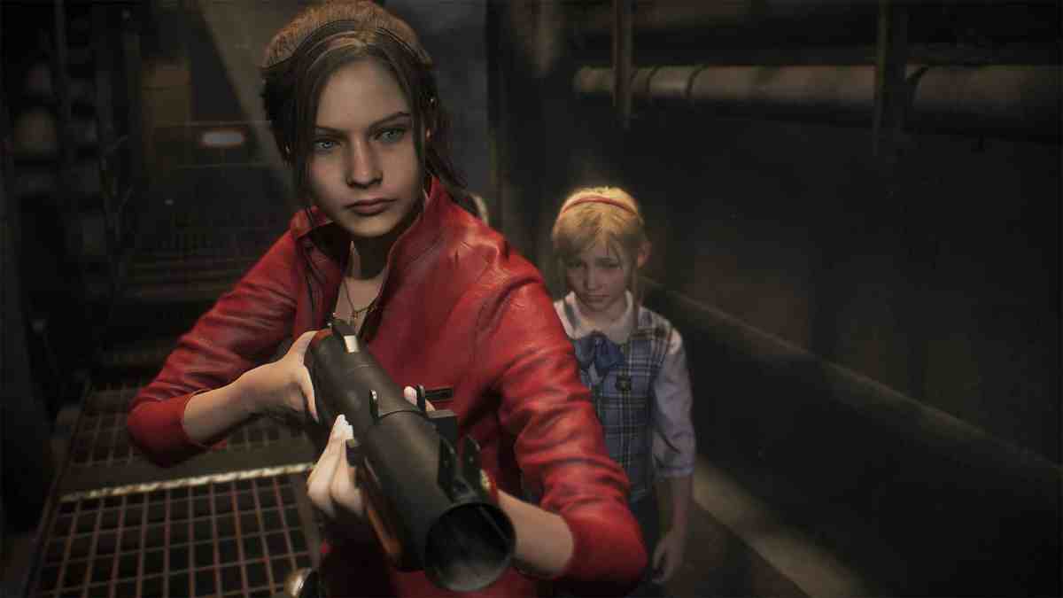 Claire Redfield Sherry Birkin Capcom Resident Evil 2 remake cheat the undead zombies until Mr. X shows up