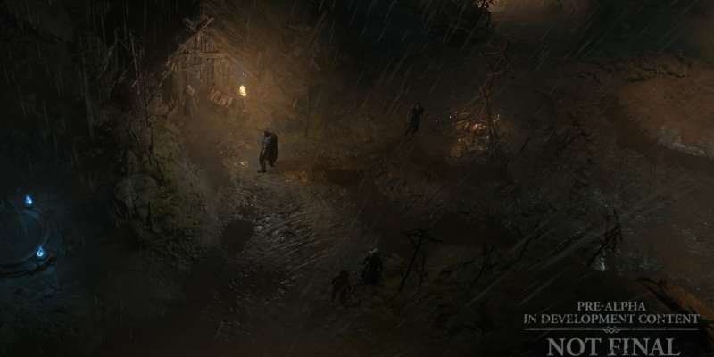 Diablo IV March 2022 Quarterly Update details environment art dungeons in Kyovashad, Orbei Monastery, Scosglen Coast, Forgotten Places in the World, Wretched Caves, and Flooded Depths Blizzard videos footage gameplay pre-alpha