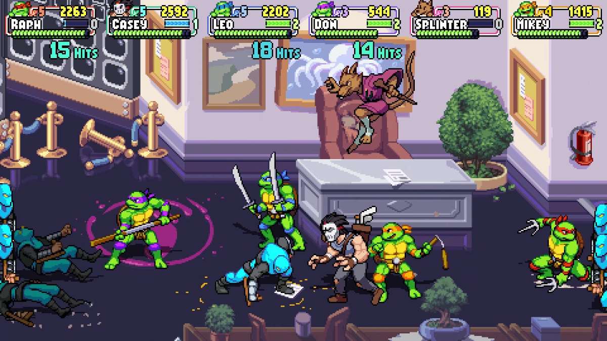 TMNT Teenage Mutant Ninja Turtles: Shredders Revenge Foot Clan Soldiers have personality, extra actions and interest in the little details and animation now from Tribute Games / Dotemu Shredder's Revenge