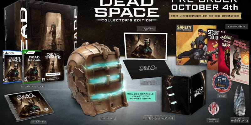 Dead Space remake gameplay trailer EA Motive Studio Limited Run Games helmet collectors edition wearable helmet full size collector's edition