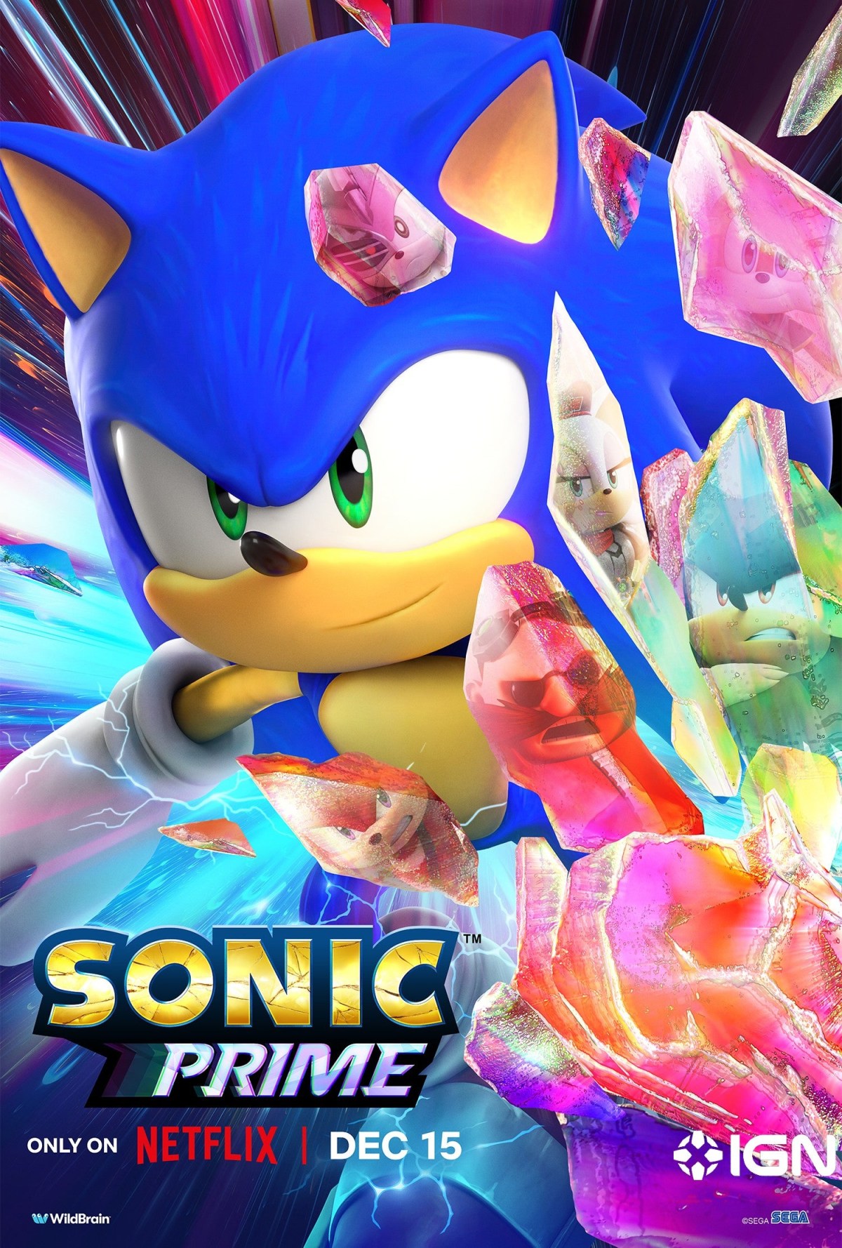 Sonic Prime release date December 15, 2022 Netflix 3D animated series episodes full season 1