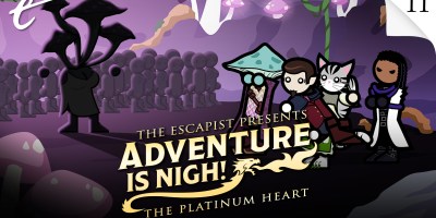 Adventure Is Nigh The Platinum Heart episode 11 season 2 The Mother of All Mushrooms Jack Packard DM Yahtzee Croshaw KC Nwosu sponsored by StartPlaying