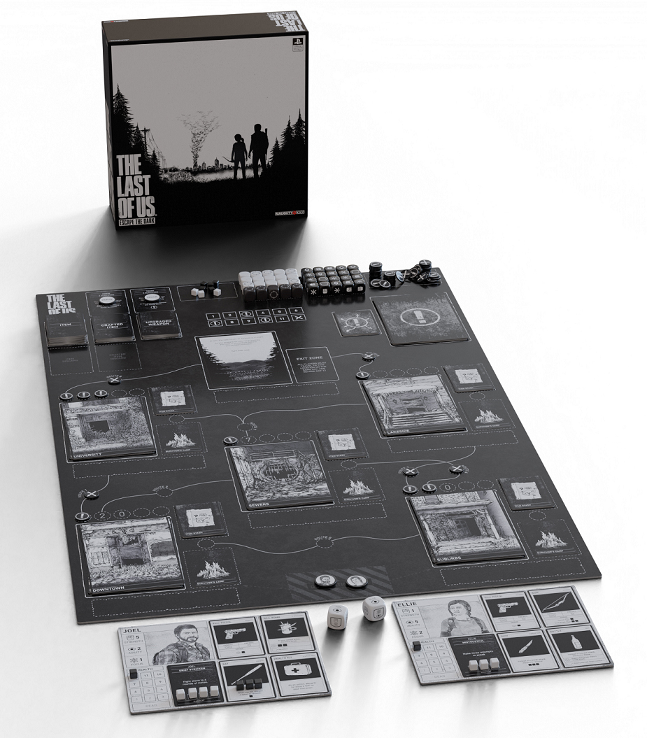 The Last of Us: Escape the Dark tabletop board game Kickstarter November 8, 2022 Naughty Dog Themeborne