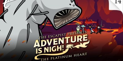 Adventure Is Nigh The Platinum Heart episode 14 season 2 King Fuzzyhug Jack Packard DM Yahtzee Croshaw KC Nwosu sponsored by Hobgoblin Electi Studio Mike Hutchinson