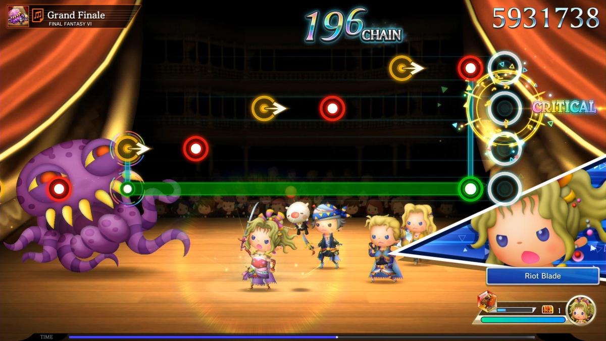 Theatrhythm Final Bar Line is a rhythm game celebration of the Final Fantasy series.