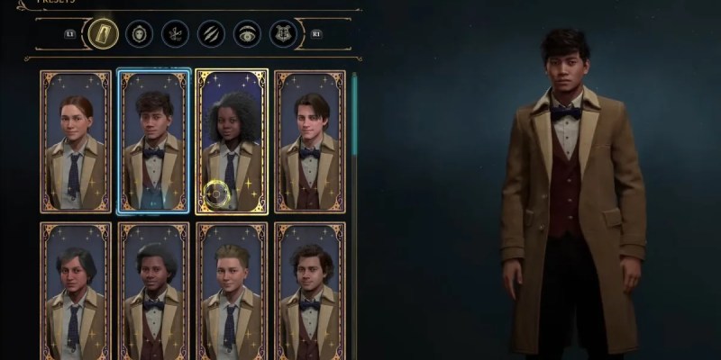 Here is an explanation of all the character customizations on offer in Hogwarts Legacy when you go to create your wizard or witch.