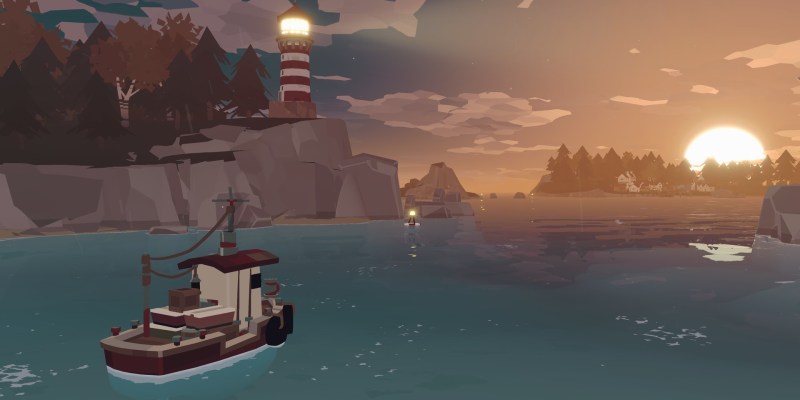Dredge game preview single-player fishing adventure at night creepy horror Black Salt Games Team17