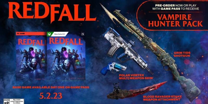 Here is a list of all of the preorder bonuses for Redfall across Xbox Series X | S and PC, for both the standard and Bite Back Edition.