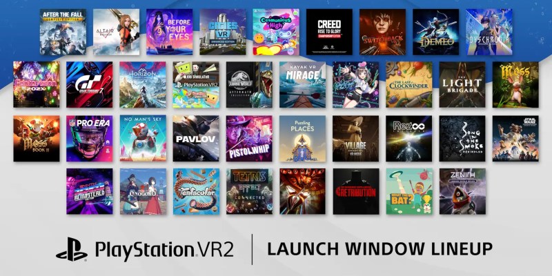 Here is the full list of video games compatible with PSVR 2 at launch, during 2023, and coming soon in the future.