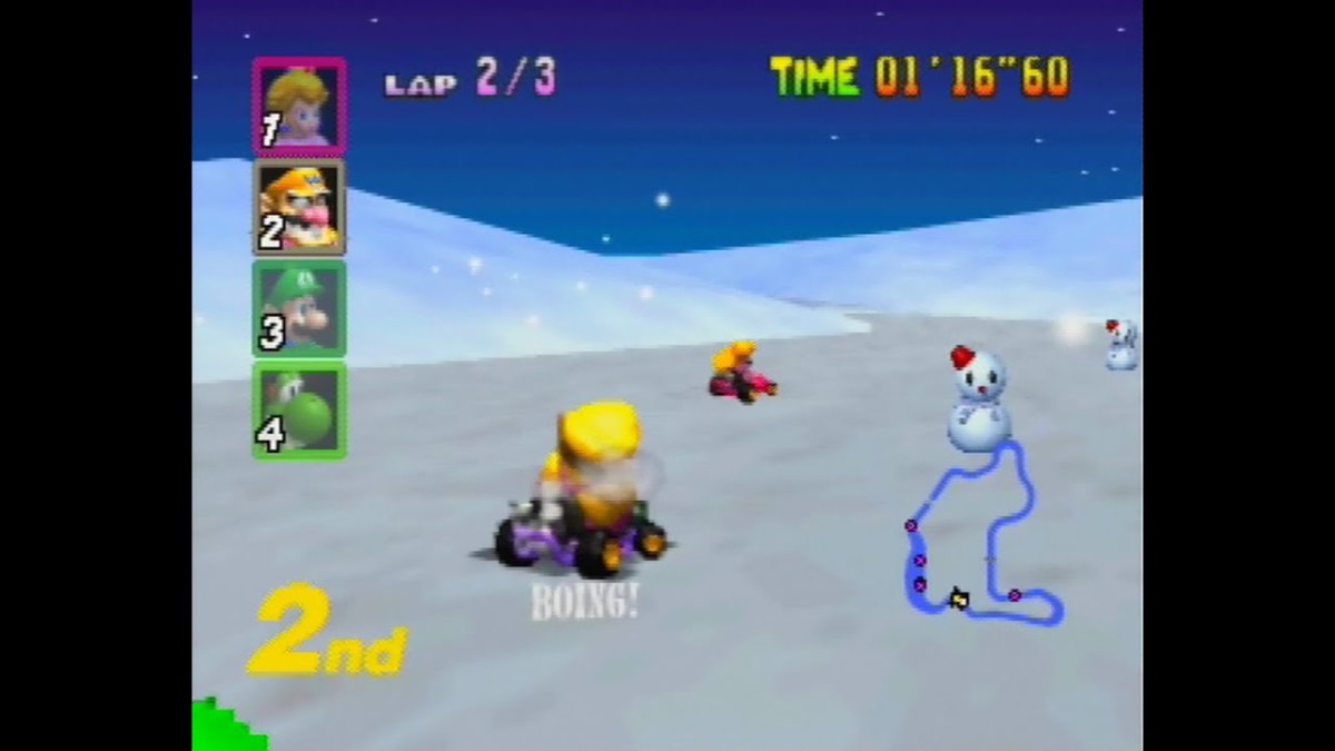 worst Mario Kart tracks frappe snowland 64