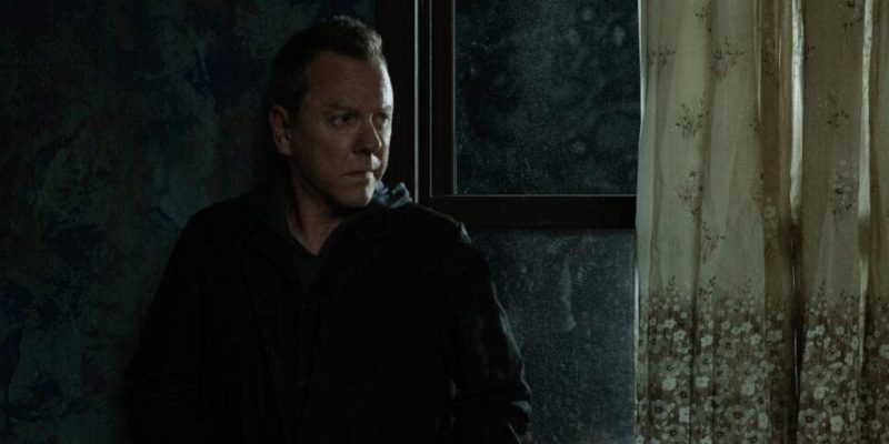 Where to Watch The Rabbit Hole TV Series - Kiefer Sutherland as John Weir in a Dark Room