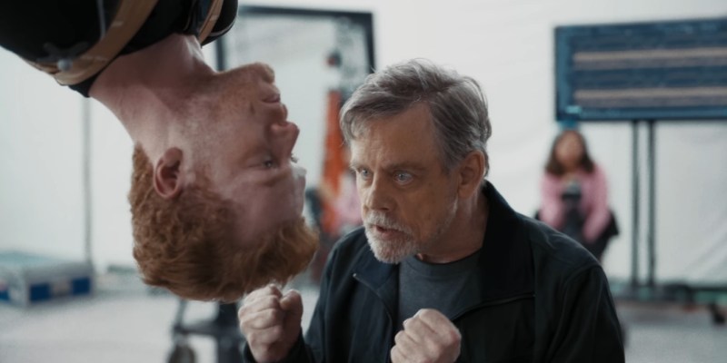 Mark Hamill shows up to coach Cameron Monaghan to be Cal Kestis in a funny new Star Wars Jedi: Survivor promotional trailer.