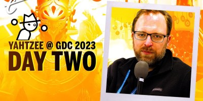 In day two of his GDC 2023 adventure, Yahtzee Croshaw of Zero Punctuation breaks Crash Team Rumble and plays Remnant 2, among others.