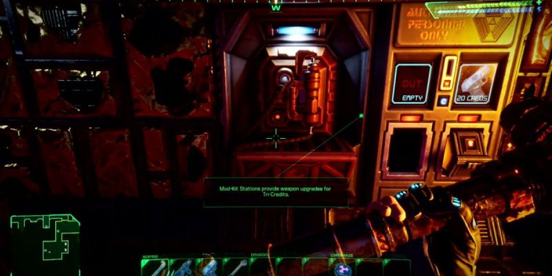 What is the code to the door of the armory in System Shock Remake