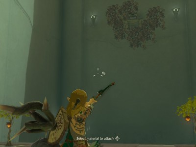 how to fuse arrows with items with bow drawn in The Legend of Zelda: Tears of the Kingdom, especially for Fire Fruit at In-isa Shrine.