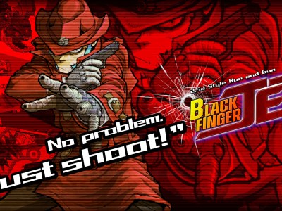 Black Finger Jet run and gun shooter game by original Metal Slug developers Akio Meeher Hiya! Esaka-Ken Shinano Ishiguro