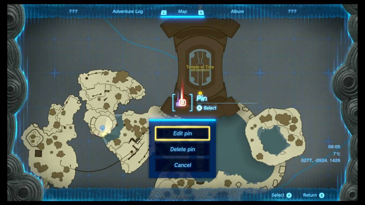 Here is the answer to how to remove and delete map pins in The Legend of Zelda: Tears of the Kingdom on the Purah Pad.
