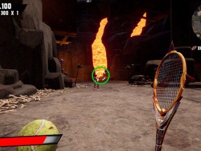 Hell of a Racket Doom FPS tennis game free to play Steam Helltown Racketeers