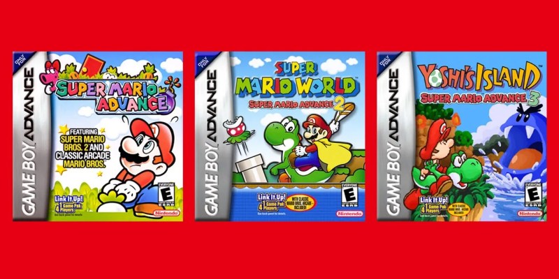 Game Boy Advance GBA games Super Mario Advance, Super Mario World: Super Mario Advance 2, and Yoshi’s Island: Super Mario Advance 3 join Nintendo Switch Online + Expansion Pack on May 26, 2023 release date.