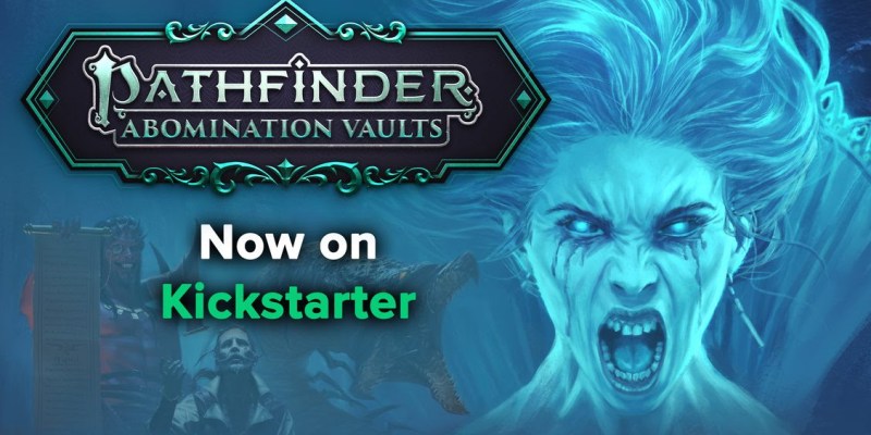 Paizo reveals hack-and-slash action RPG Pathfinder: Abomination Vaults, a video game seeking funding from Kickstarter.