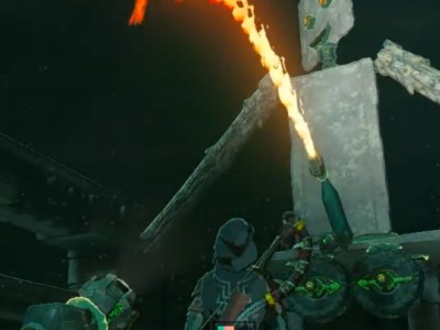 The Legend of Zelda: Tears of the Kingdom fire flamethrower penis funny viral video clip player made construction