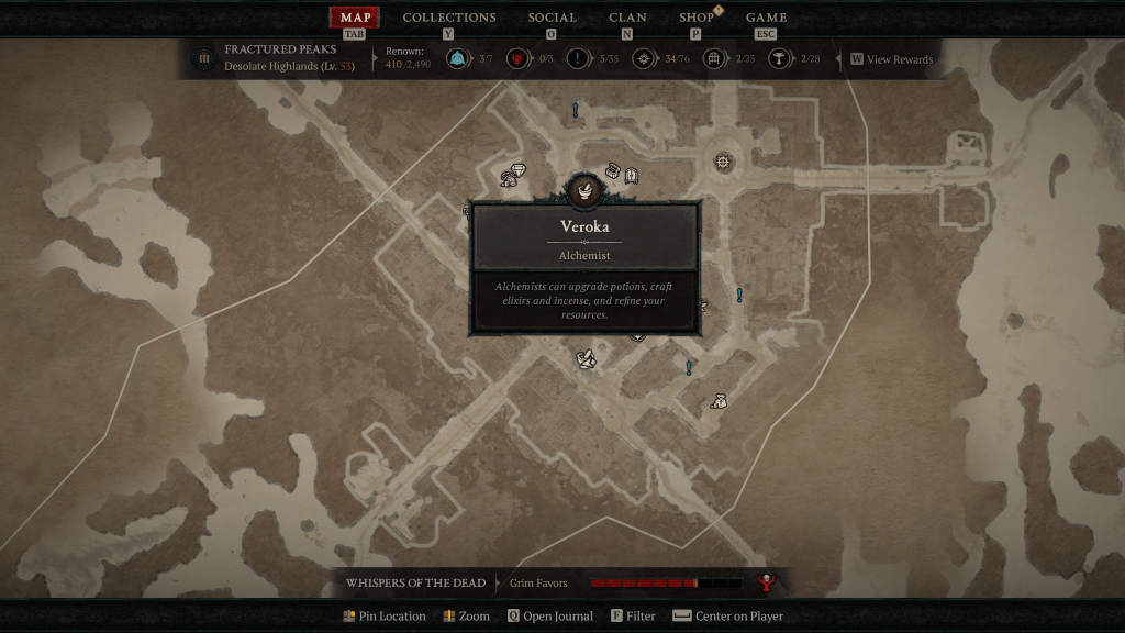 Diablo 4 Elixirs alchemist location Veroka in Kyovashad