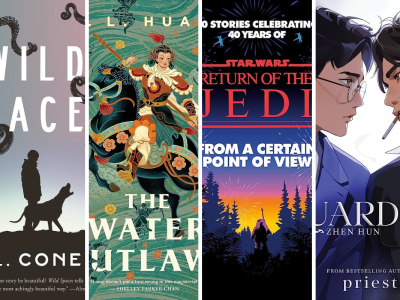 the best and most promising fantasy books novels coming in August 2023 - Wild Spaces Whalefall The Water Outlaws Guardian: Zhen Hun Star Wars From a Certain Point of View Return of the Jedi