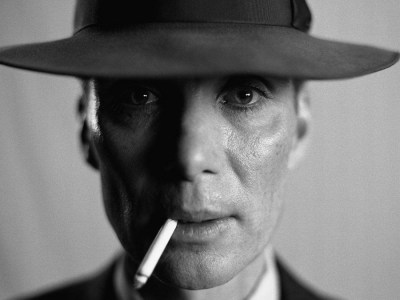Is Oppenheimer A True Story? - Oppenheimer star Cillian Murphy gazes at the camera in black and white.