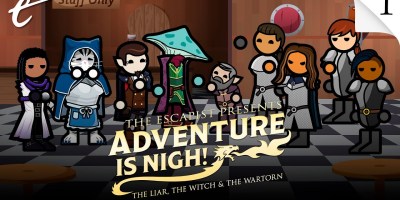 Adventure Is Nigh: The Liar, the Witch, and the Wartorn season 3 episode 1 Deal or No Deal Jack Packard DM Yahtzee Croshaw Mortimer KC Nwosu Sigmar Amy Campbell Dabarella Jesse Galena Grinderbin sponsored by Hero Froge StartPlaying Dice Envy