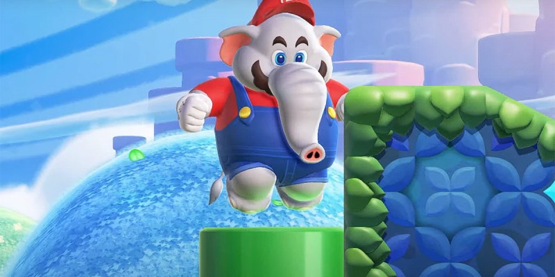 Mario as an Elephant in Super Mario Bros. Wonder
