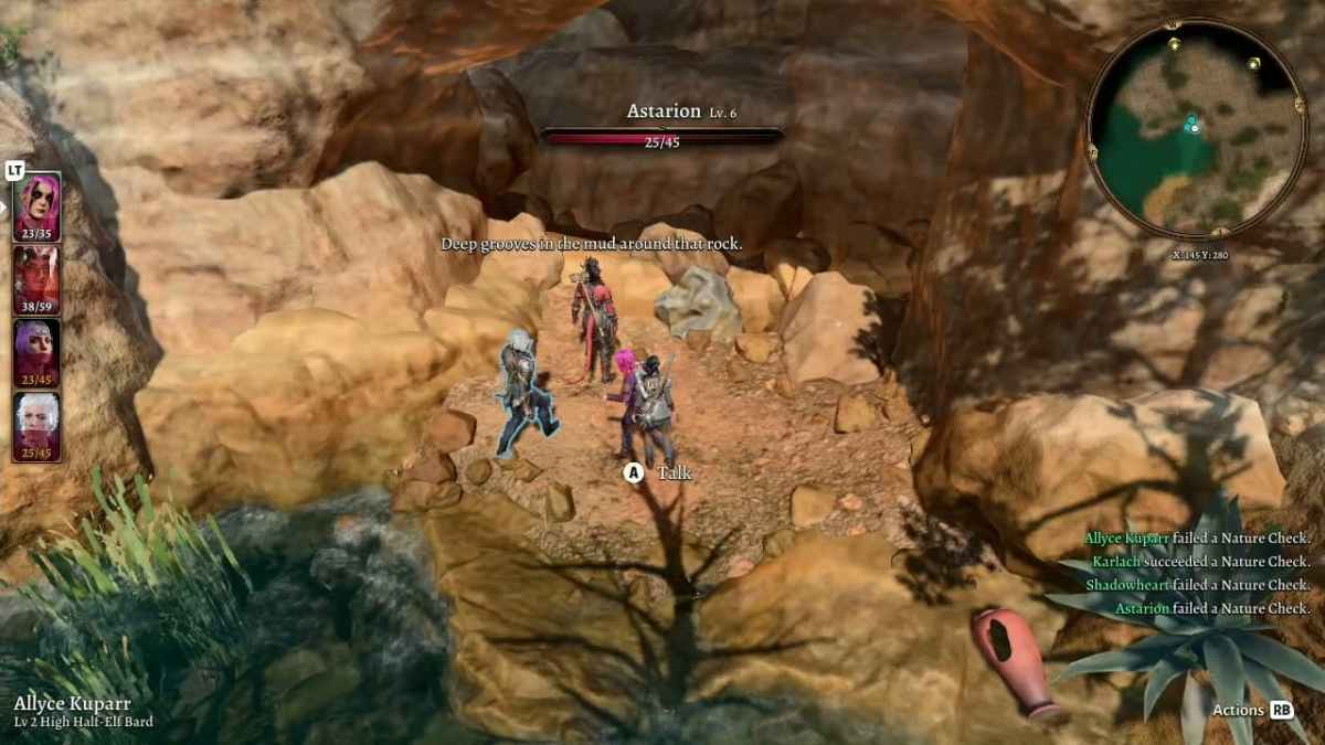 This is how to move the scuffed rock in Baldur's Gate 3