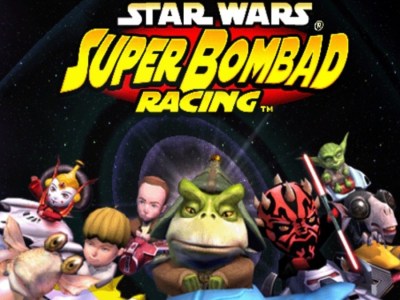 Star Wars: Super Bombad Racing menu screen