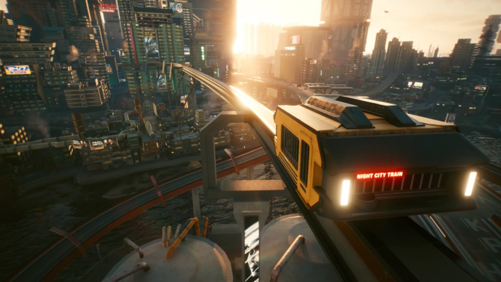 Night City train mod Cyberpunk 2077