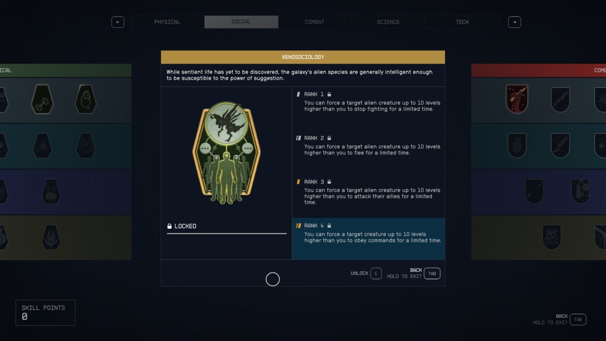 Xenosociology skill in Starfield