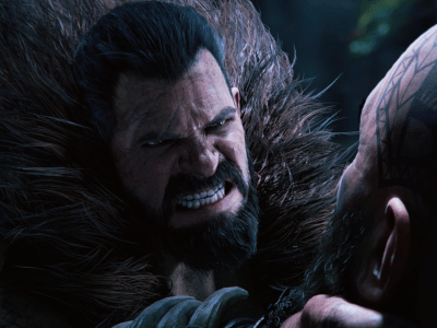 kraven chokes a man in marvel's spider-man 2