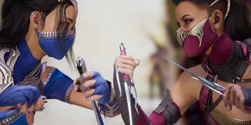 Kitana and Mileena in Mortal Kombat 1