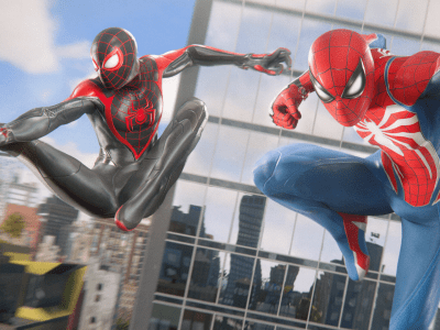 miles morales and peter parker web slinging in marvel's spider-man 2