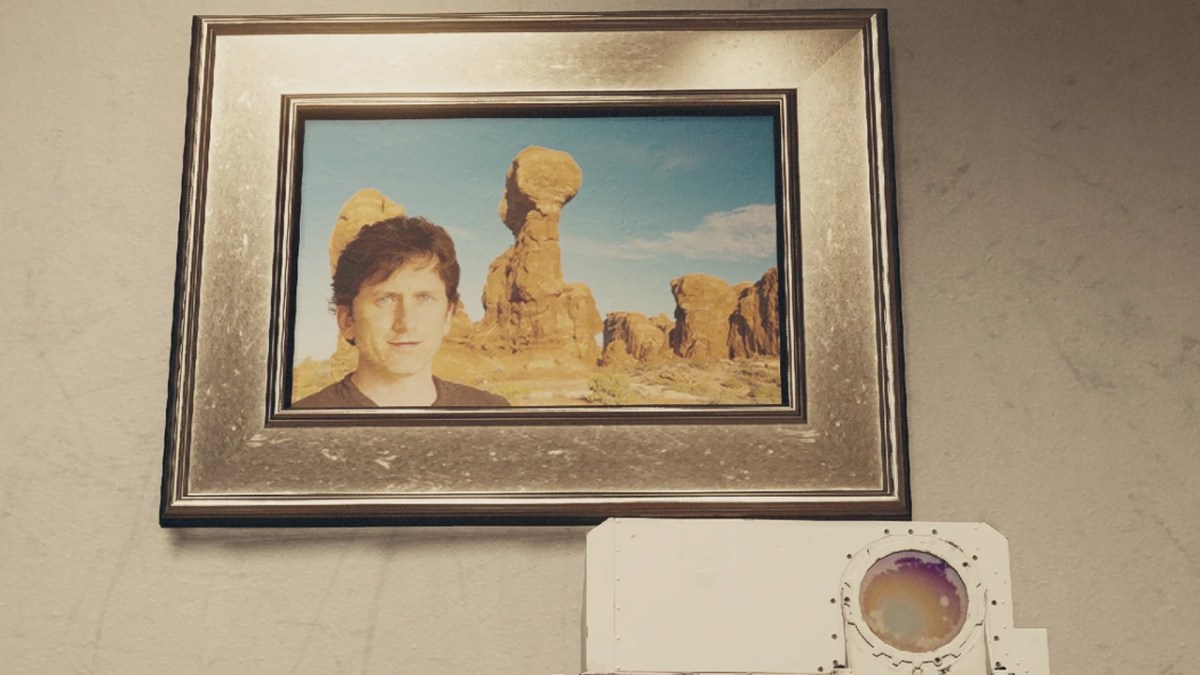 A Starfield painting with Todd Howard in it.