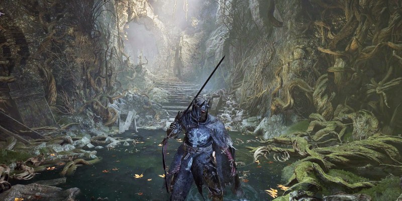 An image of the Dark Crusader class in Lords of the Fallen as part of an article on whether it's worth buying and/or paying for the class.