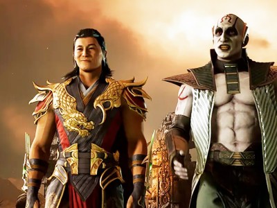 Header for Mortal Kombat 1 (MK1) article on how the game is fundamentally a return to the wildness of the PS2-era for the franchise. The image shows Shang-Tsung and Quan Chi.