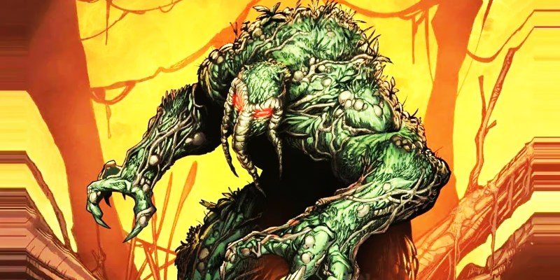 An image of the main Man-Thing card in Marvel Snap as part of an article on the best decks and counters for him in the game, as well as whether he's worth spending tokens on.