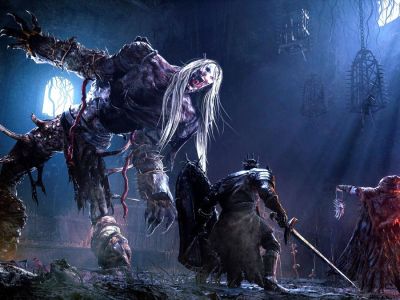 A gigantic boss in Lords of the Fallen