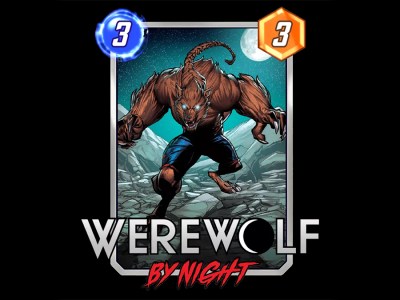 An image showing the Werewolf by Night card in Marvel Snap