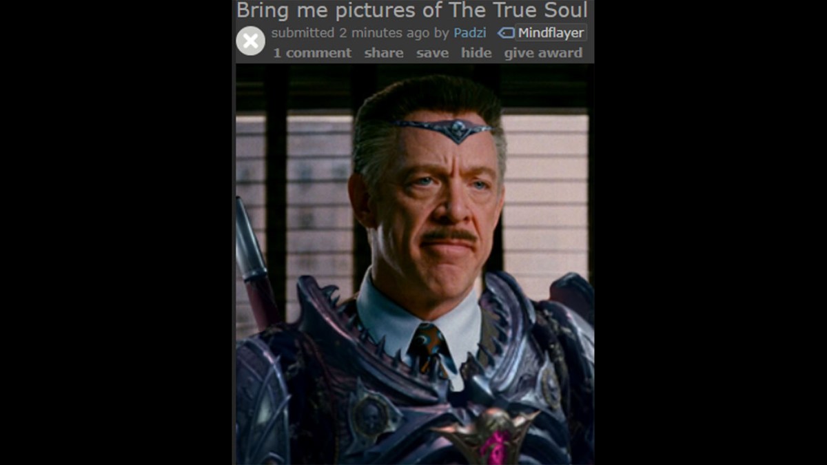 Baldurs Gate 3 memes - A doctored image showing J. Jonah Jameson from Spider-Man in the game.