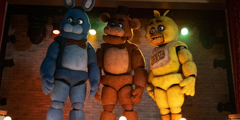 Art imitated life as one of the anamatronics caught fire during the filming of the Five Nights at Freddy's movie.